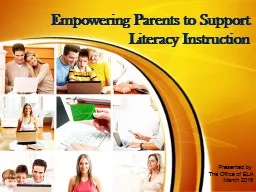 Empowering Parents to Support Literacy Instruction