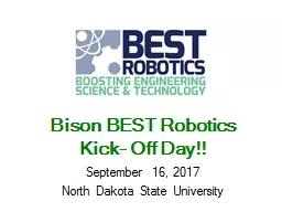 Bison BEST Robotics Kick- Off Day!!