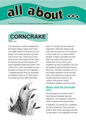 CORNCRAKE compiled from Scottish Natural Heritage and
