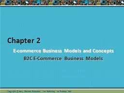 Chapter 2 E-commerce Business Models and Concepts