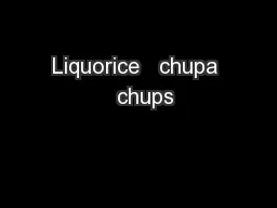 Liquorice   chupa   chups