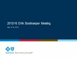2015/16 EHA Bookkeeper Meeting