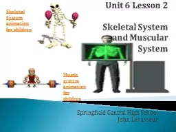 Unit 6 Lesson 2 Skeletal System