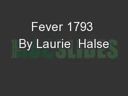 Fever 1793 By Laurie  Halse