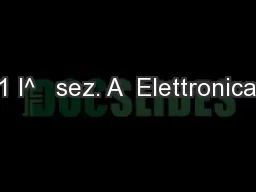 1 I^   sez. A  Elettronica