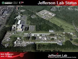Jefferson  Lab Status Bob
