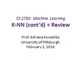 CS 2750: Machine Learning