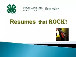 Resumes  that   ROCK ! Catch the attention of an employer