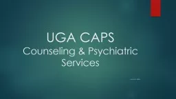 UGA CAPS Counseling & Psychiatric Services