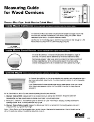 Measuring Guide for Wood Cornices An Inside Mount Woo