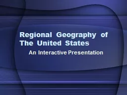 Regional Geography of The United States