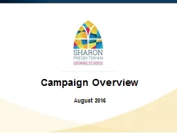 Campaign Overview August 2016