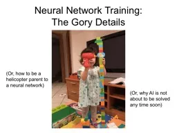 Neural Network Training: