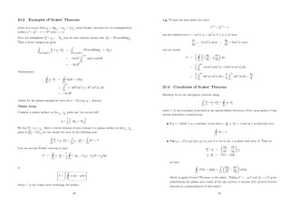 Examples of Stokes Theorem Given the vector eld   ye