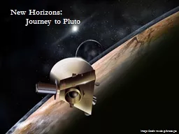 New Horizons: Journey to Pluto