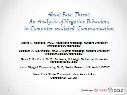 About Face Threat:  An  Analysis of Negative Behaviors