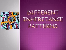 Different inheritance patterns