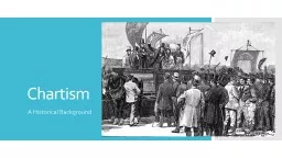 Chartism A Historical Background