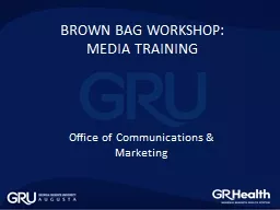 BROWN BAG WORKSHOP: MEDIA