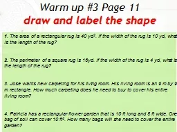 Warm   up #3 Page 11 draw