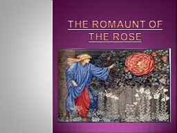 The  Romaunt  of the Rose