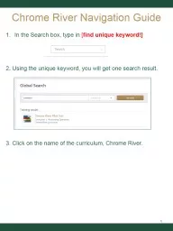 Chrome River Navigation Guide