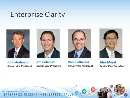 Enterprise Clarity John Anderson