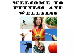 Welcome to  Fitness and Wellness