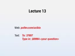 Lecture 13 Web:  pollev.com/