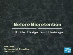 LID Site Design and Drainage