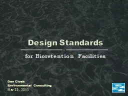 for  Bioretention  Facilities