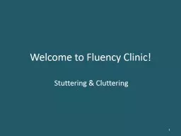 Welcome to Fluency Clinic!