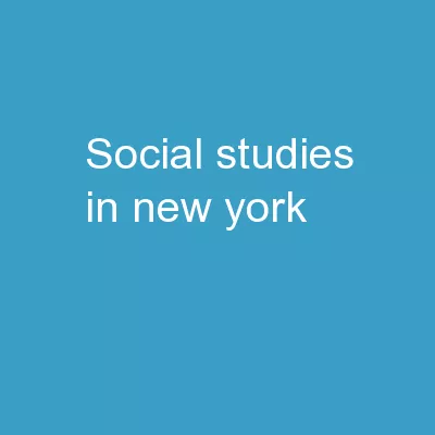 Social Studies in New York