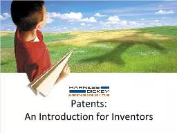 Patents: An Introduction for Inventors