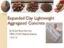 Expanded Clay Lightweight Aggregated Concrete
