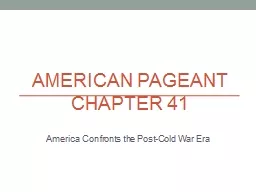 American Pageant Chapter 41