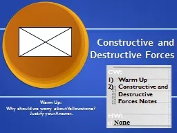 Constructive and Destructive Forces