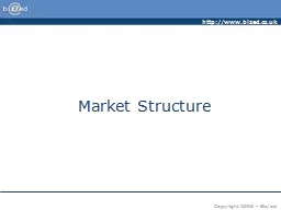 Market Structure Market Structure