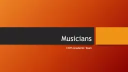 Musicians CCHS Academic Team