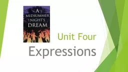 Unit Four Expressions Common Task: 7.4.4