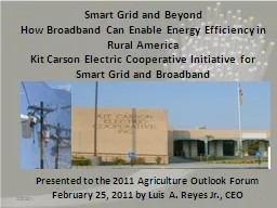 Smart Grid and Beyond How Broadband Can Enable Energy Efficiency in Rural America