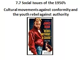 7.7 Social Issues of the 1950’s
