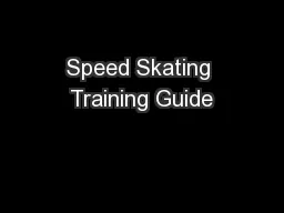 Speed Skating Training Guide