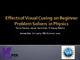 Effects of Visual Cueing on Beginner Problem Solvers in Physics
