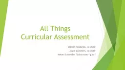 All Things  Curricular Assessment