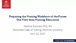 Preparing the Nursing Workforce of the Future
