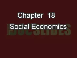 Chapter  18  Social Economics
