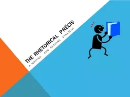 The Rhetorical Précis A writing and reading strategy