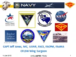 CAPT Jeff Jones, MC, USNR, FACS, FACPM,