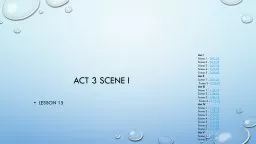 Lesson 15 Act 3 Scene  i
